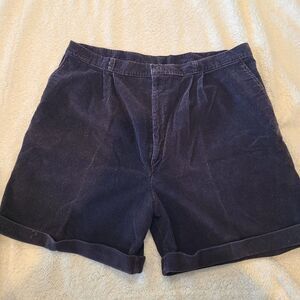 Men's size 38 Honors brand,  vintage dark brown courdoroy shorts
